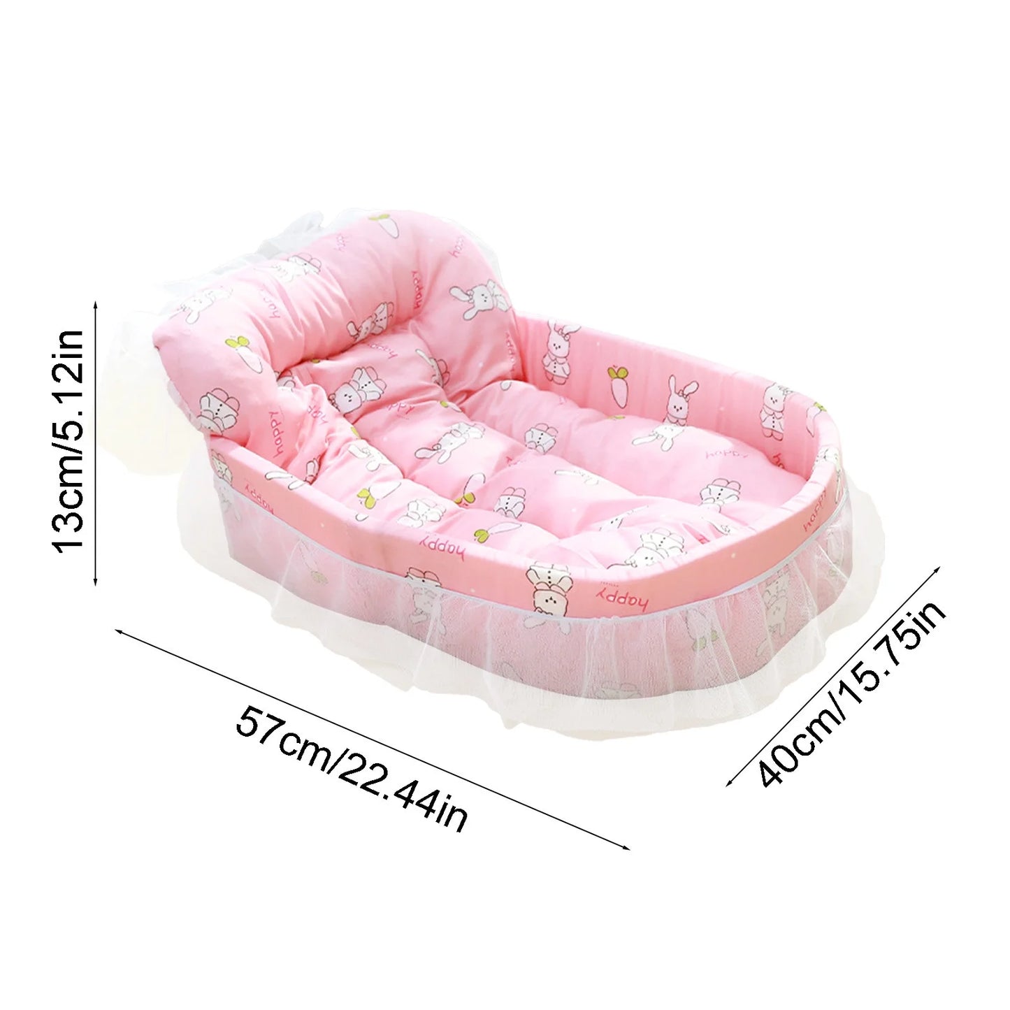 Cats Bed Dog Bed Pet Bed Pet Mat Cats House Pet Cushion Kitty Cushion Pet Blanket Pet Mat Pet Sleeping Pad Pet Resting Bed,Warm Bed for Small to Medium Dogs Cats(22.44X15.75X5.12In)