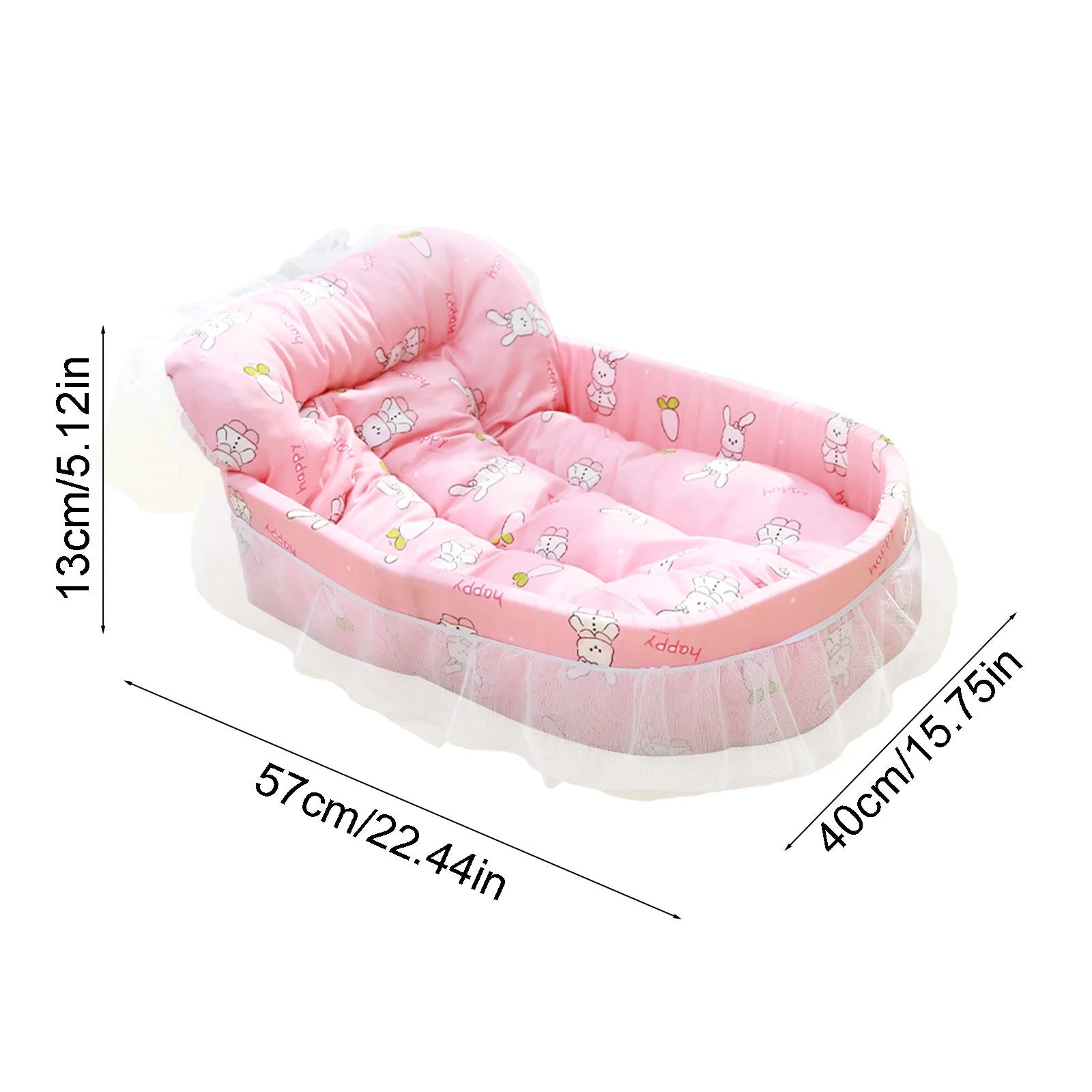 Cats Bed Dog Bed Pet Bed Pet Mat Cats House Pet Cushion Kitty Cushion Pet Blanket Pet Mat Pet Sleeping Pad Pet Resting Bed,Warm Bed for Small to Medium Dogs Cats(22.44X15.75X5.12In)