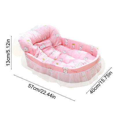 Cats Bed Dog Bed Pet Bed Pet Mat Cats House Pet Cushion Kitty Cushion Pet Blanket Pet Mat Pet Sleeping Pad Pet Resting Bed,Warm Bed for Small to Medium Dogs Cats(22.44X15.75X5.12In)