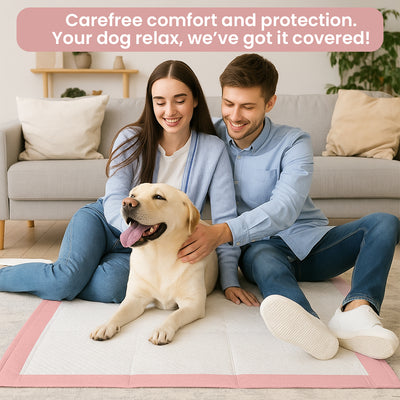 200 Puppy Pad Training Pads for Dogs Unscented Pink-Small-13X