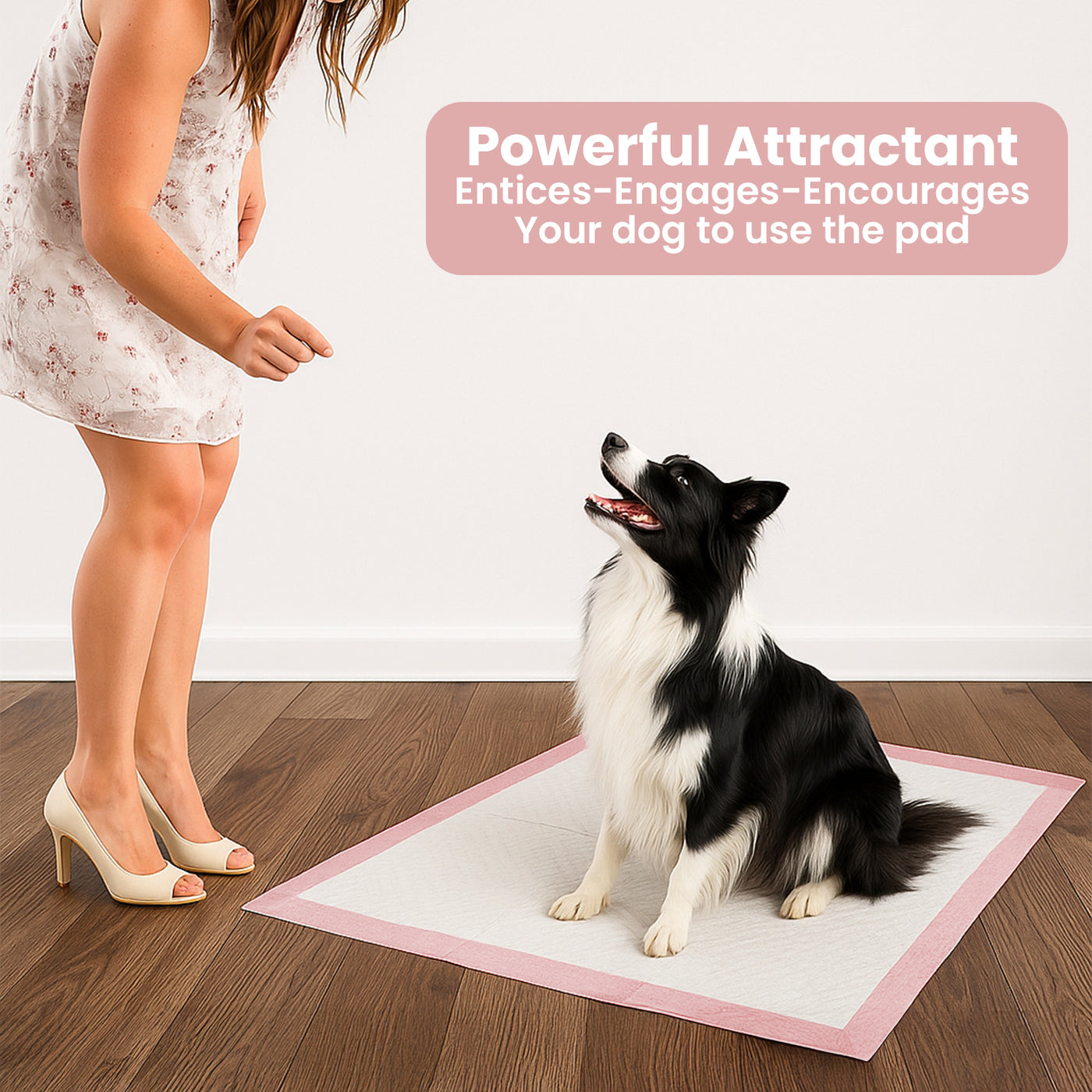 200 Puppy Pad Training Pads for Dogs Unscented Pink-Small-13X