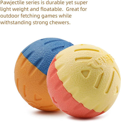 Dog Ball Toys for Dogs up to 35 Lbs 2.5 Inch Dog Ball Toy Floats on Water Bouncy Durable Rubber Ball