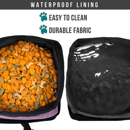 Travel Collapsible Dog Bowl Foldable Expand Water Dish for Pet Cat Food Hiking