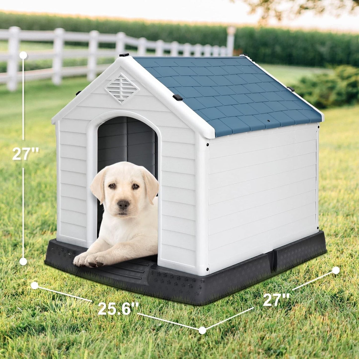 Casa Para Perros Para Interiory Exterior, Duradera Y Resistente a La Intemperie