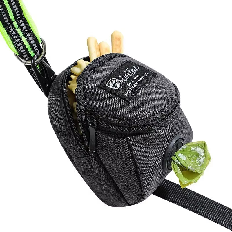 Pet Dog Treat Pouch Poop Dispenser Portable Multifunction Dog Training Bag Outdoor Travel Dog Bag Durable Pet Accessories