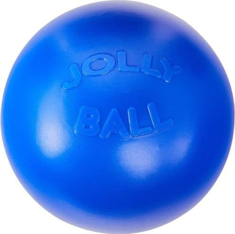 Jolly Pets Push-N-Play Ball Dog Toy, 10 Inches/Large, Blue